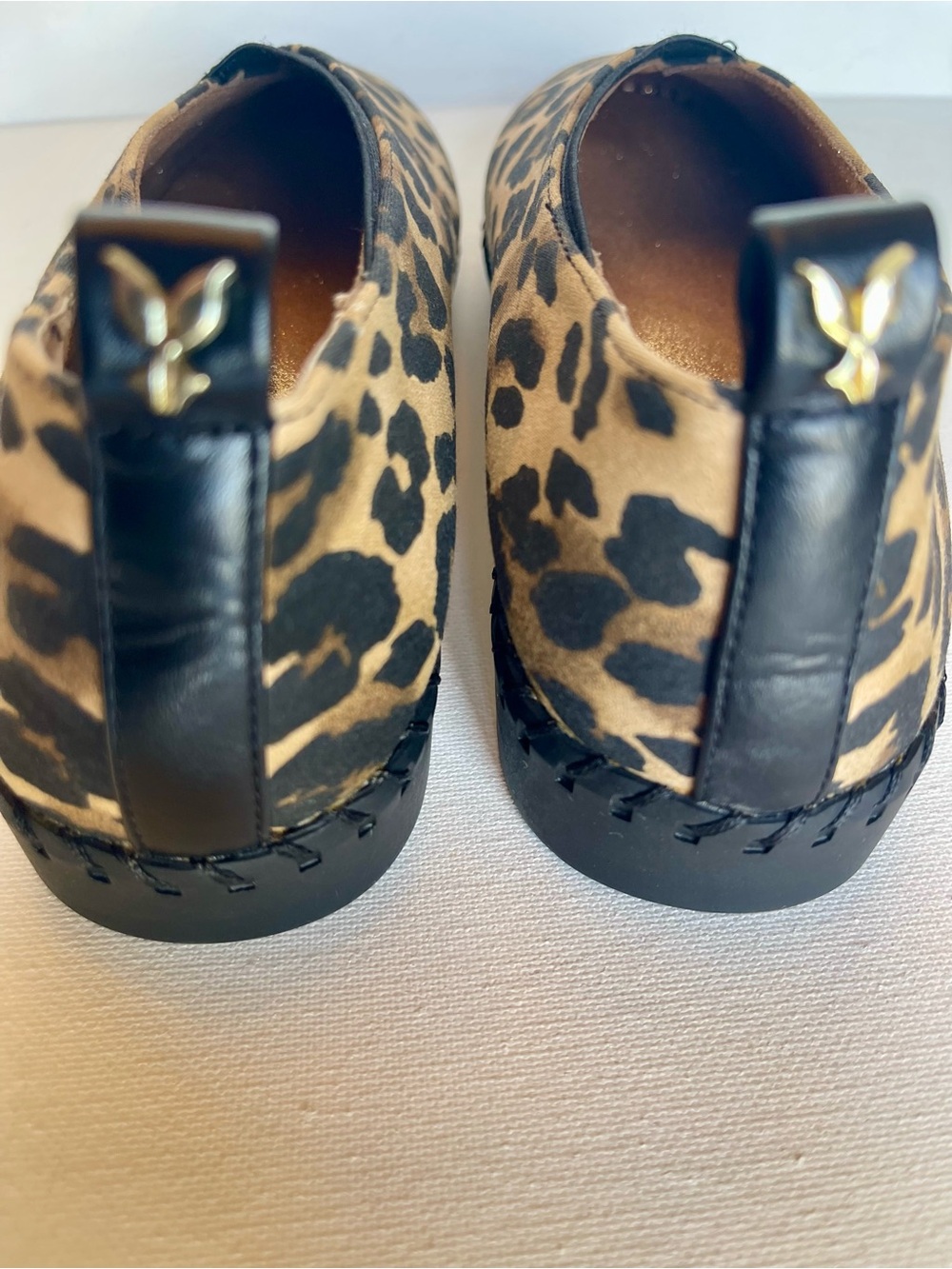 NEW J. RENEE DARVINA LEOPARD PRINT SLIP ON 1 INCH PLATFORM SNEAKER WOMENS SZ 6M - Picture 11 of 15